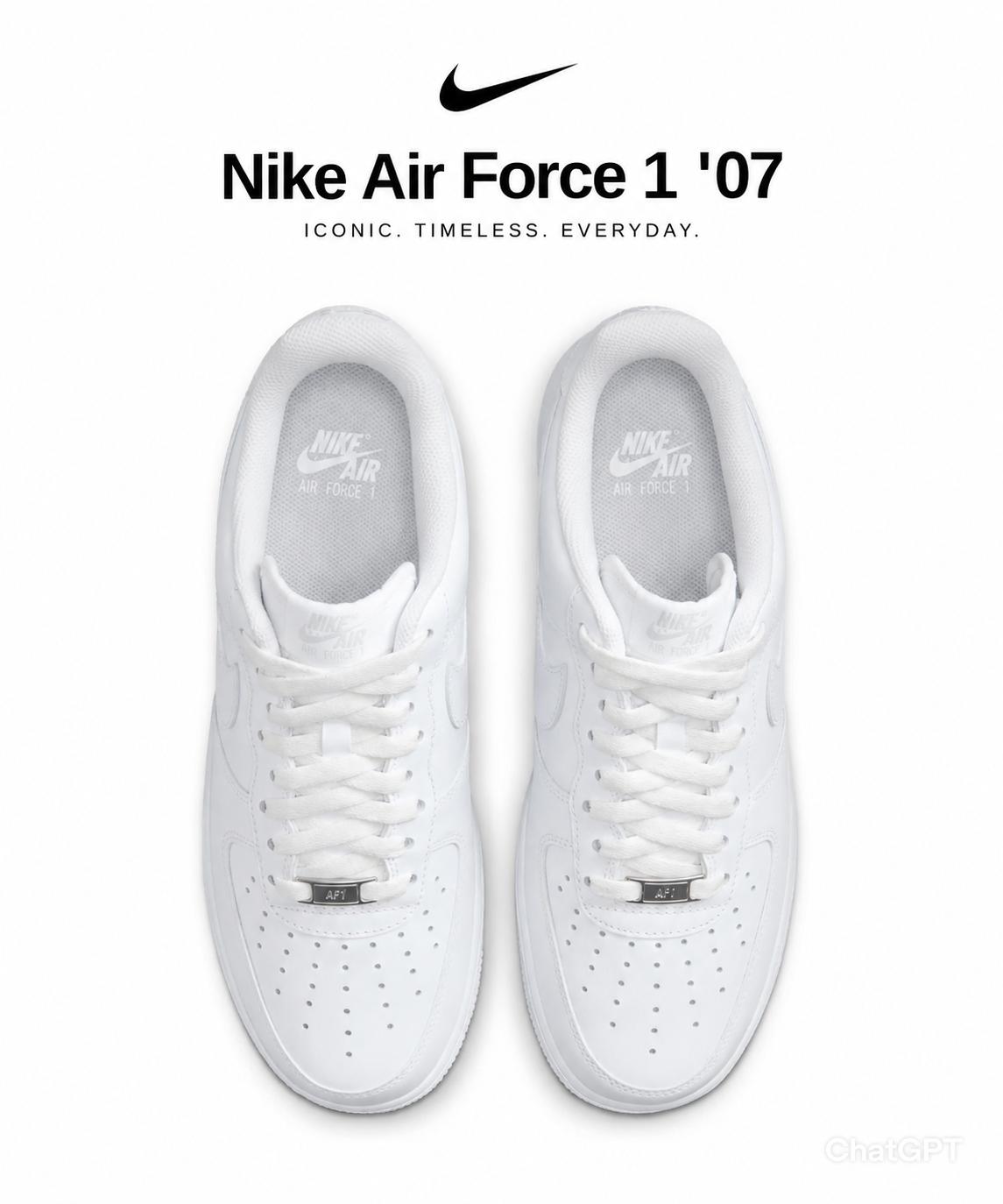 Nike Air Force 1 Low (Triple White)